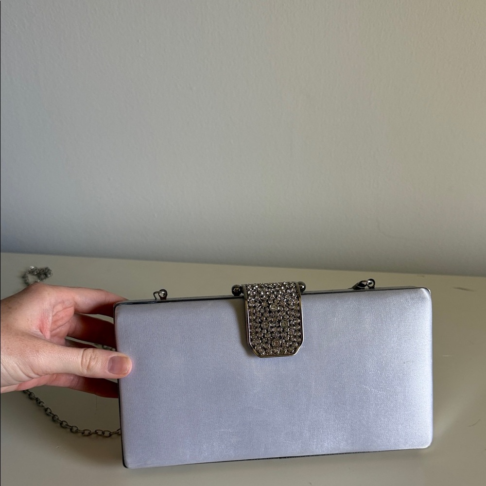 Elegant Silver Clutch Bag